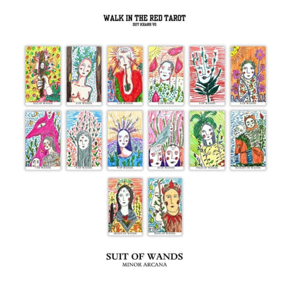Walk In The Red Tarot by Duy Khanh Vo — Wooden Box Edition