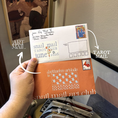 JUNE 2026 Snail Mail Club ✉️ Tarot Mail & Art Mail by Duy Khanh Vo | Handwritten Letters, Postcards, Tarot & Collectible Paper Goods