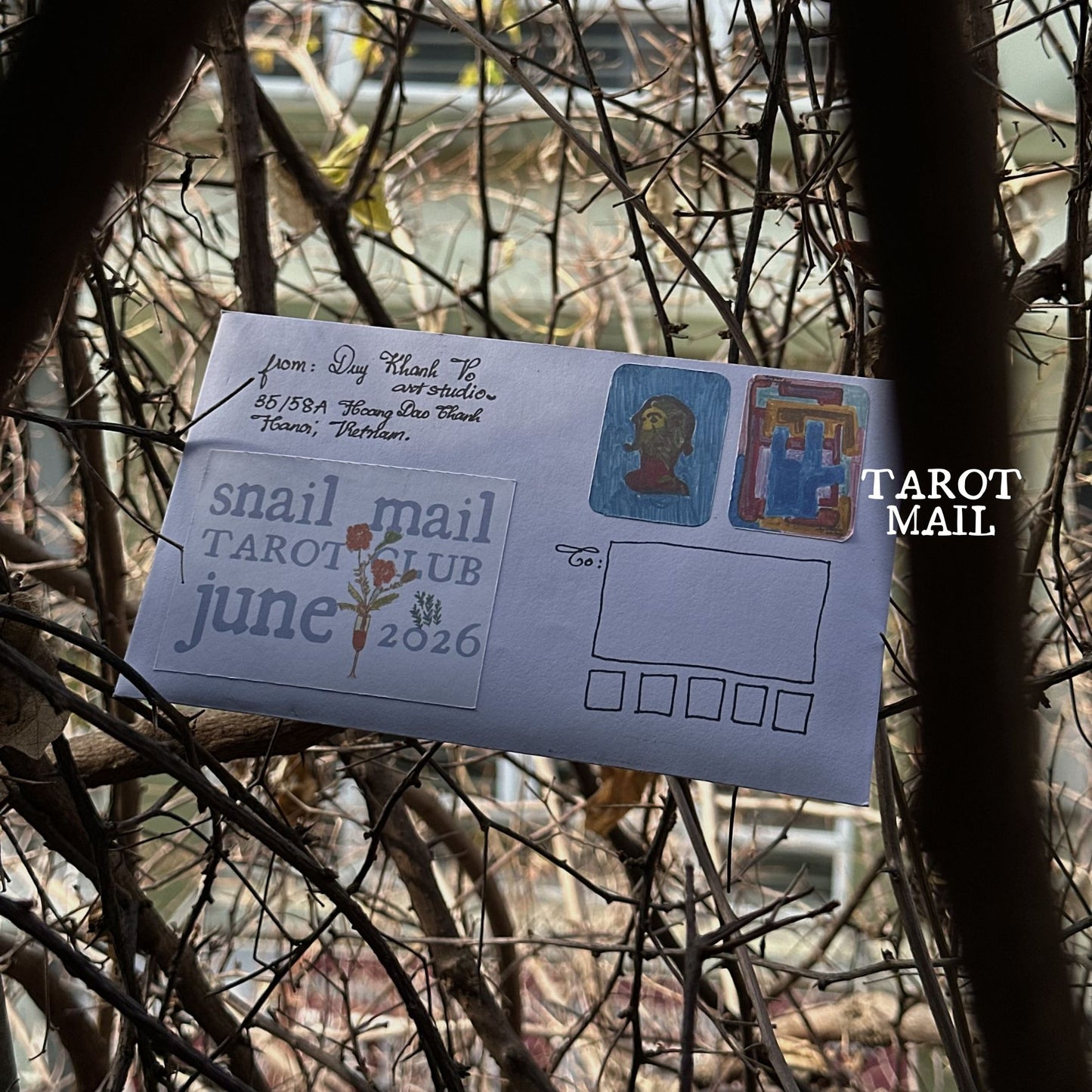 JUNE 2026 Snail Mail Club ✉️ Tarot Mail & Art Mail by Duy Khanh Vo | Handwritten Letters, Postcards, Tarot & Collectible Paper Goods
