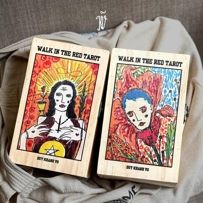 Walk In The Red Tarot by Duy Khanh Vo — Wooden Box Edition