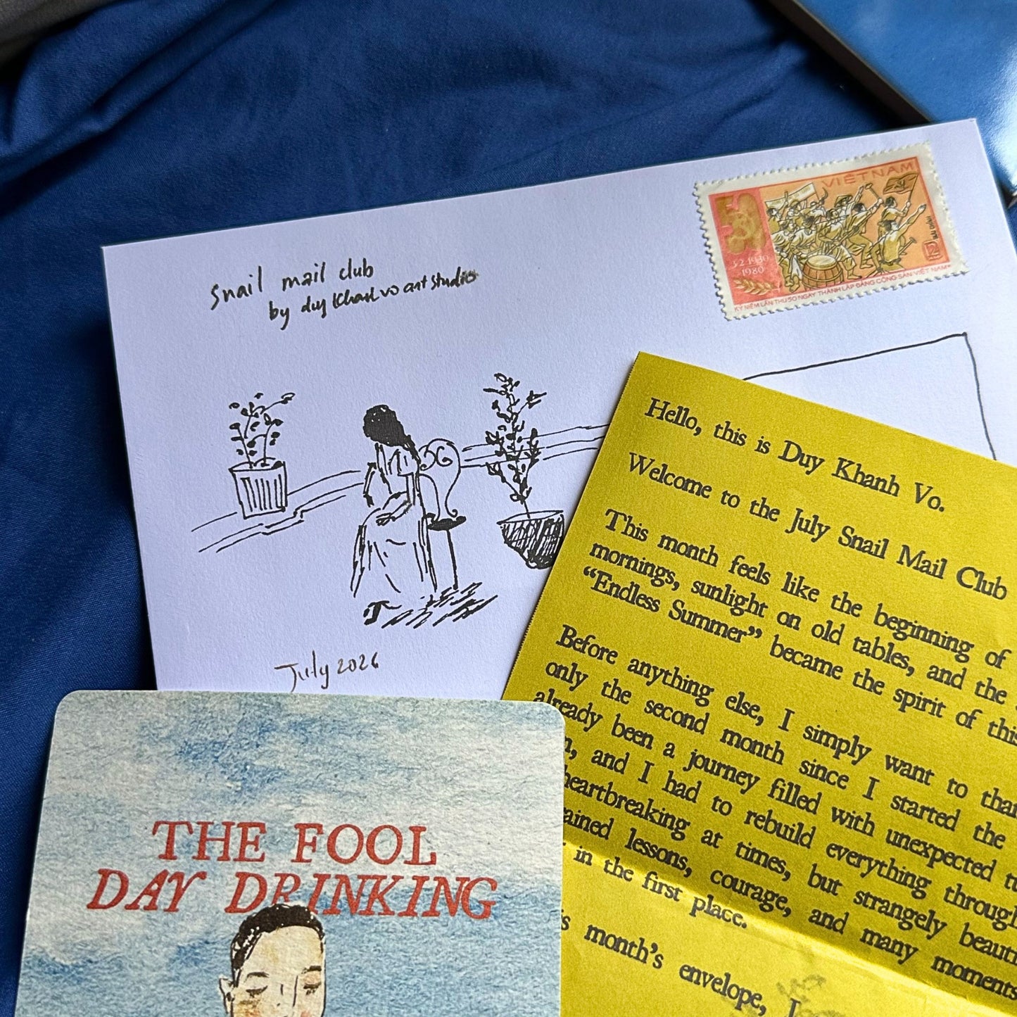 JULY 2026 MONTHLY SNAIL MAIL TAROT CLUB — JULY 2026, Tarot Mail by Duy Khanh Vo | Handwritten Letters, Postcards, Tarot & Collectible Paper Goods