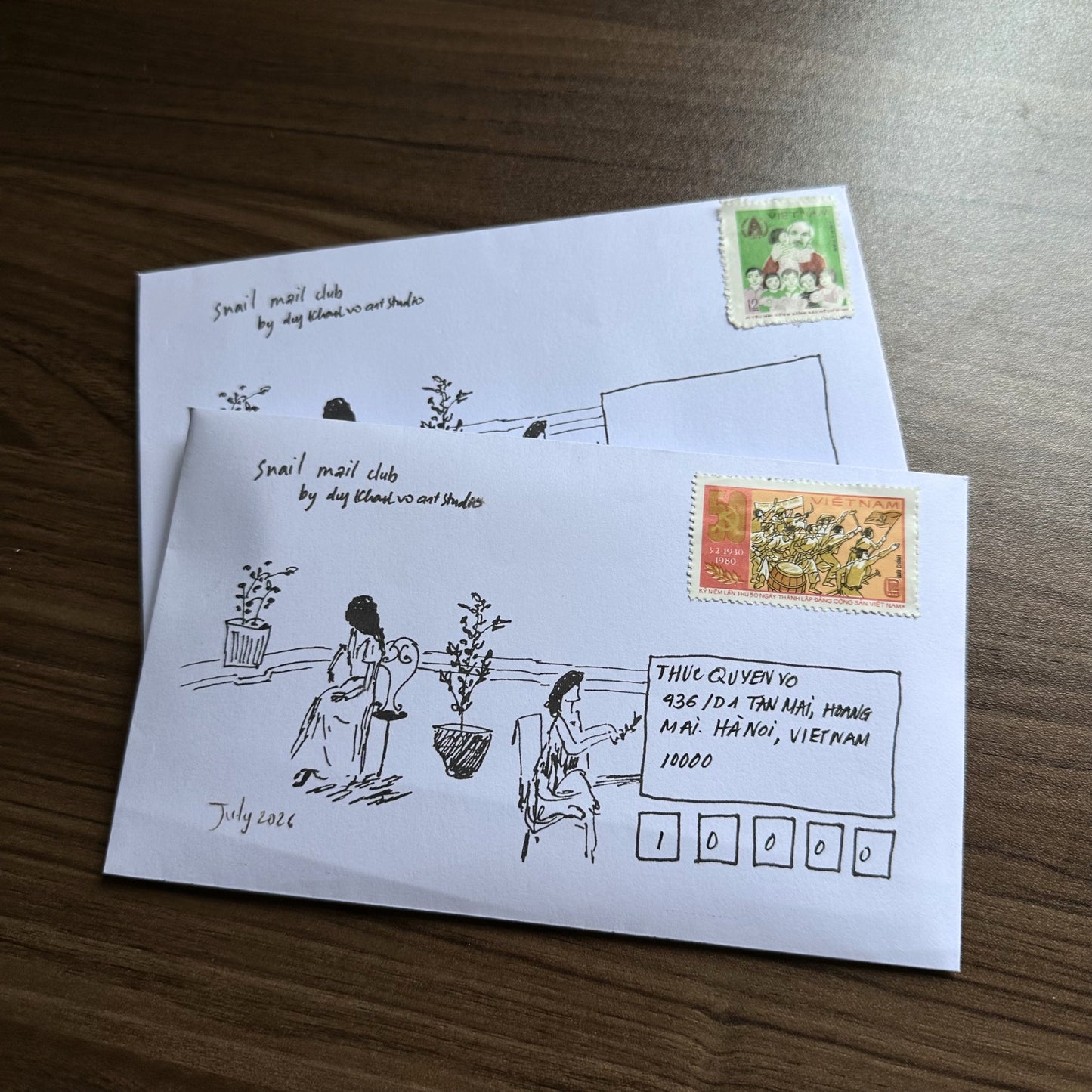 JULY 2026 MONTHLY SNAIL MAIL TAROT CLUB — JULY 2026, Tarot Mail by Duy Khanh Vo | Handwritten Letters, Postcards, Tarot & Collectible Paper Goods
