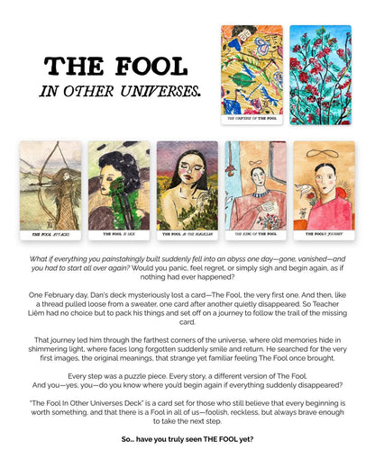 The Fool in Other Universes Deck – 46 Cards About Beginnings, Loss & Starting Again