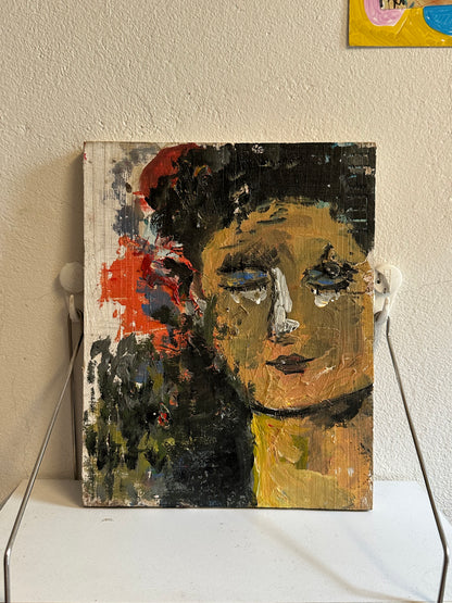 Page of Wands — Original Tarot Painting on Wood | See You Tomorrow Tarot (2021)