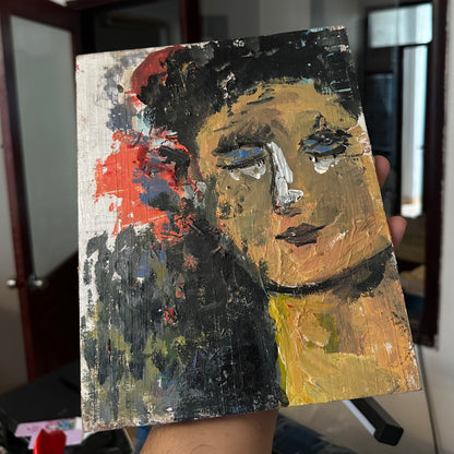Page of Wands — Original Tarot Painting on Wood | See You Tomorrow Tarot (2021)