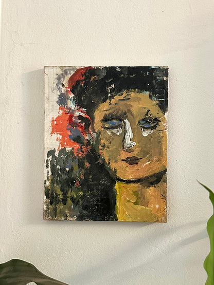Page of Wands — Original Tarot Painting on Wood | See You Tomorrow Tarot (2021)