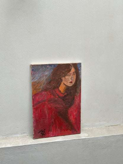 On The Go — The High Priestess | Original Acrylic Painting on Canvas (40 × 60 cm)