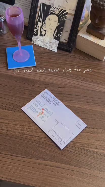 JUNE 2026 Snail Mail Club ✉️ Tarot Mail & Art Mail by Duy Khanh Vo | Handwritten Letters, Postcards, Tarot & Collectible Paper Goods