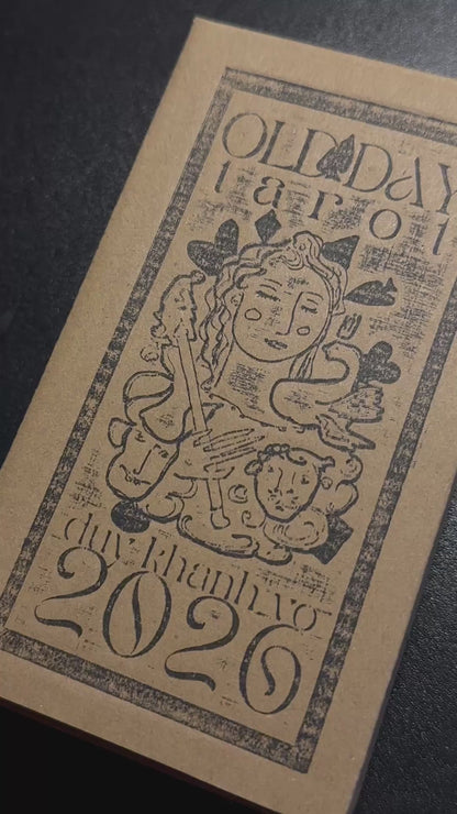 OLD DAY TAROT — Black & White Tarot Deck (82 Cards) by Duy Khanh Vo